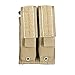 BLACKHAWK S.T.R.I.K.E. MOLLE Double Pistol Magazine Pouch, Coyote Tan