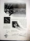 Nautical Boulogne Water-Ski Boat French Print 1934