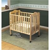 Tina Three Level Portable Crib in Natural