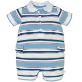 striped romper(new blu 12mos)