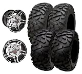26" Front And Rear Tire and Aluminum Wheel Rim Kit For Polaris RZR 800 RZR S RZR 4 RZR XP 900