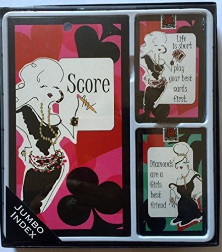 C.R. Gibson Well Suited Bridge Cards with Scorepads