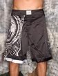 Tapout World Order Fight Shorts Black /Silver