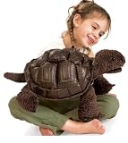Plush Galapagos Tortoise Puppet 20"