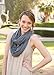 Infinity Nursing Scarf & Cover - Breastfeeding Baby - 2 eBooks Bonus - Car Seat And Stroller Cover - Best Quality Lightweight Poncho - More Than 10 Ways To Use - Gray Color - By Puchku Products