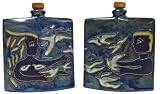 Review Mara  / 24 Oz. MARA Stoneware COLLECTIBLE Liquor Flask DECANTER Doves Bird LA PAZ Design
