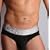 Calvin Klein Silver/Black Steel Hip Brief