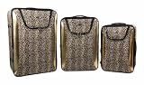 3 Piece Tan & Brown Leopard Print Luggage Set Travel 51sPfEjaeOL. SL160 3 Piece Tan & Brown Leopard Print Luggage Set Travel