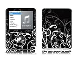 Apple iPod Nano 3G Case Tattoo Skin - B&W Fleur