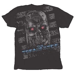 The Terminator Machine Distressed Black T-Shirt Tee