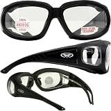 OUTFITTER SAFETY GLASSES FITS OVER MOST GLASSES UV400 Z87.1 EYE PROTECTION CLEAR LENSES