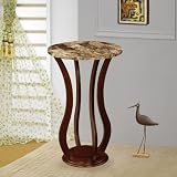 Plant Stand with Faux Cherry Finish