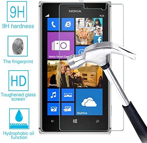 Nokia Lumia 920 Tempered Glass Screen Protector Guard,Bubble-free Anti-Scratch Ultra Clear Thin 9H Premium Tempered Glass 0.26mm HD Screen Protector Film for Nokia Lumia 920