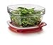 Rubbermaid Easy Find Lid Glass Food Storage Container, 2.5 cup (set of 4) and Free Baker's Secret Spatula - Bundle