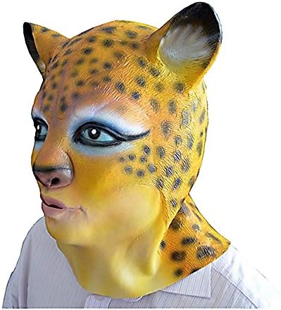 HLLWN Expresss, Leopard Head, Halloween Masquerade Latex Mask 2014 HLWMSK66