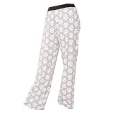 Review   / Volleyball Gray and Black Novelty Print Jersey cotton pants for lounging, sleep, sports. Unisex relaxed fit, available in 5 Adult sizes, exposed elastic waist