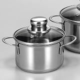 Krüger Fleischtopf Saturn 12 cm, 0,6 l, Edelstahl rostfrei