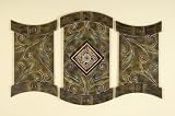Unique Curved 3 Piece Abstract Metal Wall Art
