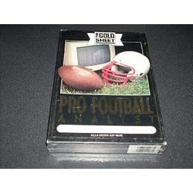 THE GOLD SHEET Pro Football Analyst (Stats and Handicapping), Villa Crespo Software 1991. For 35... by 