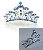 Flower Girl Pageant Princess Crown Tiara Hair Comb h71