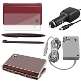 For Nintendo DSi XL/LL 2 Charger + 2 Stylus + LCD + Hard Case