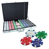 500 Piece Pound Chrome Coin Poker Chip Set
