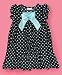 Sweet Heart Rose Little Girl Polka-Dot Dress with Satin Bow