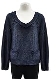 Juicy Couture Regal Blue Sparkle Cropped Crewneck 3/4 Sleeve Knit Sweater Medium Juicy Couture Regal Blue Sparkle Cropped Crewneck 3/4 Sleeve Knit Sweater Medium