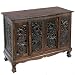 EXP Handmade Asian Furniture - 39" Chinese Dragon Storage Cabinet / Sideboard Buffet - Rich Dark