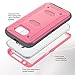S6 Case, Galaxy S6 Case, ULAK Hybrid KNOX ARMOR Heavy Duty Shockproof Dual Layer Protective Case for Samsung Galaxy S6 Device (Rose Red)