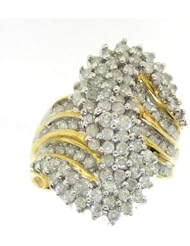 10KT Yellow Gold 0.53CT-Diamond Fashion Earrings