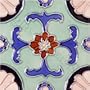Solistone Hand Painted Mission Deco Fuente 6 x 6 Ceramic Tile