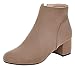Serene Womens Comfortable Classic Suede Round Toe Heeled Ankle Boots
