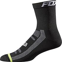 Fox Men's DH 6-Inch Socks, Black, Small/Medium
