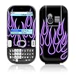 Purple Neon Flames Design Protective Skin Decal Sticker for Palm Centro Cell Phone