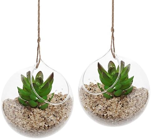 Hanging Glass Vase Hydroponic Terrarium Succulents Planter Flower fishbowl plant Home wedding yard decoration