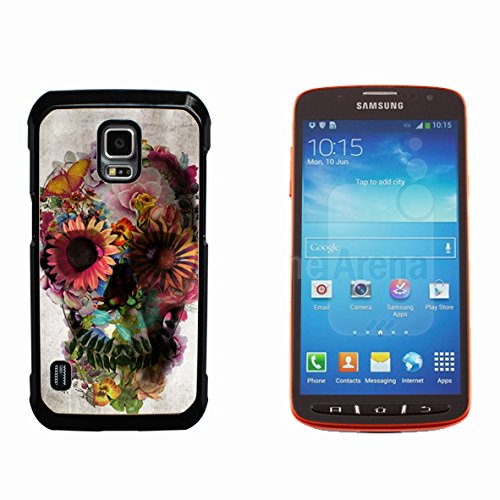 Skull Tattoo Partterned Hard Plastic and Aluminum Back Case for Samsung GALAXY S5 Active G870
