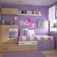 Brittney Wall Decal Childrens Personalized Name - Childrens Wall Art - Girls Name Wall Decal - Monogram