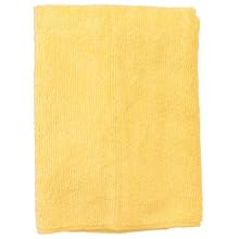 Wilen E831016, Supremo Microfiber Cloth, 16" Length x 16" Width, Yellow, Bulk Pack (Case of 180)