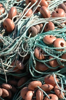 Wallmonkeys Peel and Stick Wall Decals - Fishing Nets - 24