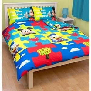 Amazon.com: Childrens/Kids Mickey Mouse Clubhouse Reversible Quilt ...