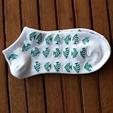 Green Fish Low Cut Athletic Socks
