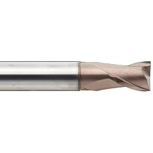 YG-1 G8A36 Micrograin Carbide Stub Cut Length Corner Rounding End Mill, High Performance, For Steel Alloys Up To HRc70, TiAlN Coated, Single Cut, 2 Flutes, Center Cutting