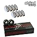 Stoked Ride Shop Bones Roller Bones Bearings [for Inline & Roller Skates] (Roller Bones w/ 6mm Axle Spacers, w/o Tool)