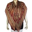 Foulard Scarf for Women in Square Silk 44 x 44 inches