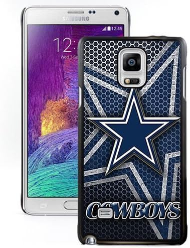 Customized,Easy Set Note4 Case Design with Dallas Cowboys 4 Cell Phone Case for Samsung Galaxy Note 4 N910S N910C in Black