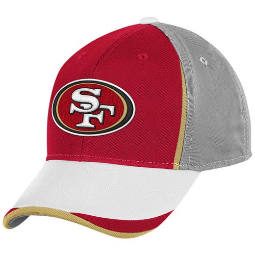 NFL Men's San Francisco 49ers End Zone Structured Flex Hat - Tw85Z (Multi, Large/X-Large)