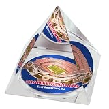 NFL New York Giants Stadium Crystal Pyramid Paperweight