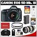 Canon EOS 5D Mark III Digital SLR Camera with EF 24-105mm L IS USM Lens with EF 70-200mm f/2.8L USM Lens + 32GB Card + Battery + Case + Filters + Remote + Accessory Kit