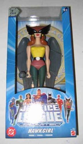 DC Super Heroes Year 2004 Justice League Unlimited 10 Inch Tall Action Figure - Hawkgirl with Mace and Display Stand by JLU